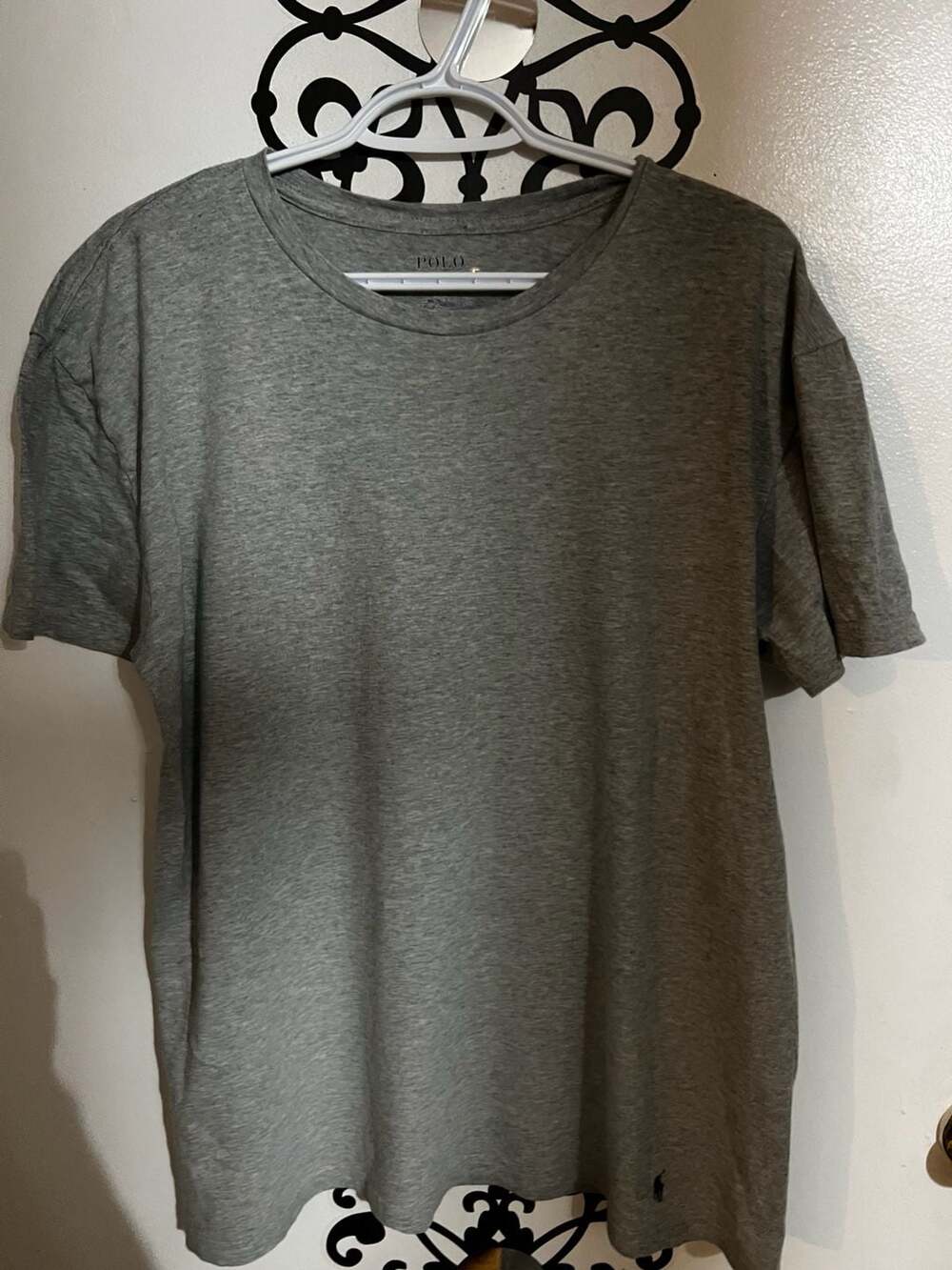 Polo Ralph Lauren Heather Grey Crew Neck T-Shirt Size L